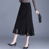 「自」全新升级【铂金会员128/天猫169/差价41】(13949)洛诗琳气质网纱拼接鱼尾半身裙2026春季新款高腰显瘦A字裙13949 商品缩略图2