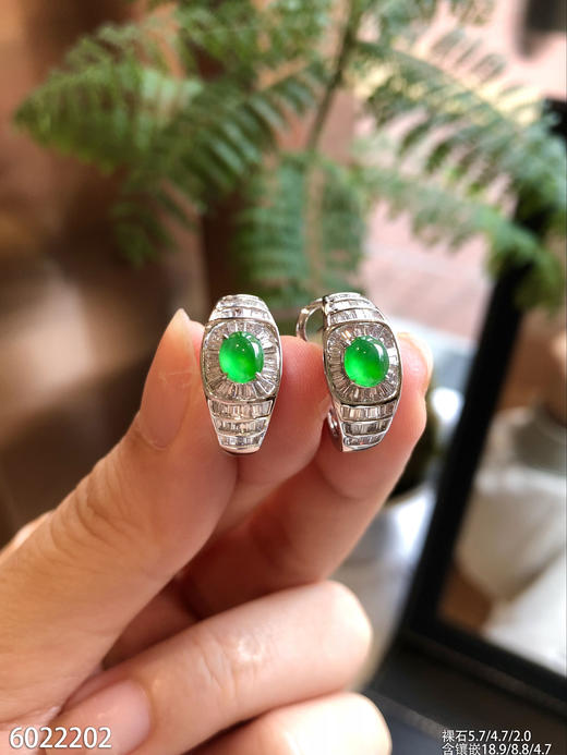 6022202，蛋面耳坠。具体价格微信咨询 商品图3