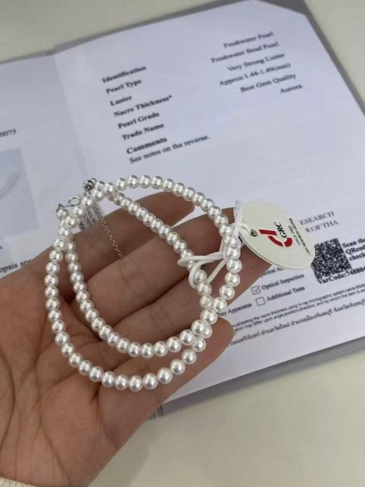 ⁶出GRC大证书~必入款【欧若拉极光小米珠】礼盒发货，4-5mm点位，无暇，叠戴或者单戴都好看，5-7天发货，24小时鉴赏期【香港】SS06-QTT-XGZZ 商品图6