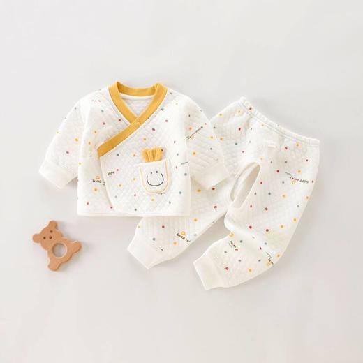 新生婴儿衣服秋冬宝宝秋衣秋裤套装婴幼儿0-6月分体内衣和尚服 商品图0