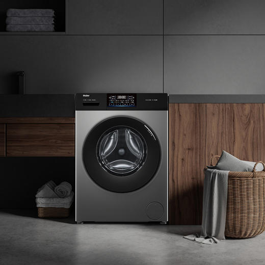 海尔滚筒洗衣机全自动10公斤大容量变频除菌一级节能变频洗脱一体XQG100-600H 商品图2