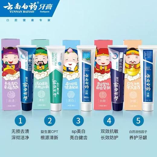 周五取货：【云南白药牙膏礼盒】一盒500克，5支，清新口气，防蛀健齿！ 商品图0