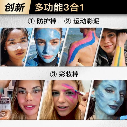 iLab艾莱博彩色小银棒(防护棒/运动泥/彩妆棒)冰爽/防水防汗12g 商品图2