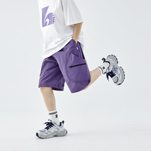 蓝汽水2026夏季新款山系户外男童工装休闲裤青少年轻薄沙滩短裤 商品图2