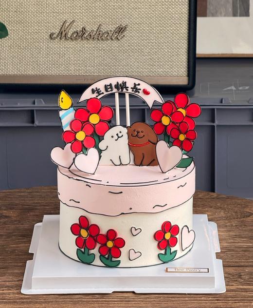 线条小狗J款 纪念日订婚 漫画 商品图1