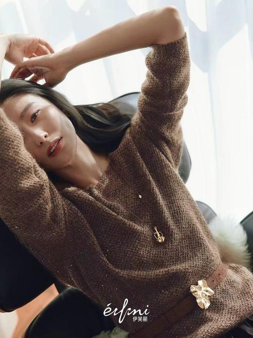 伊芙丽eifini镂空针织衫1H130161 商品图1
