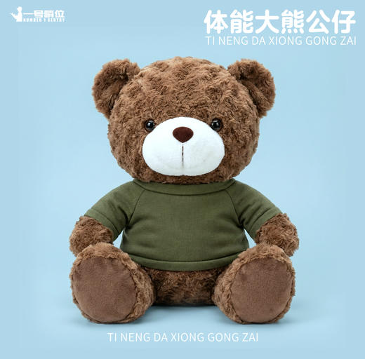【体能大熊公仔40cm】体能大熊公仔40cm毛绒公仔陪伴公仔送小熊杯专属礼盒包装y 商品图8