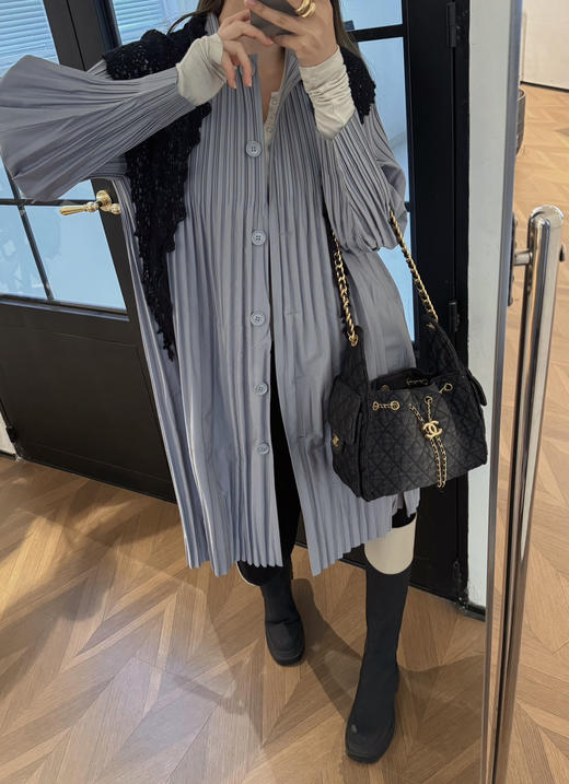 口碑I*ssey Miyake三宅一生 褶皱风衣外套 商品图6