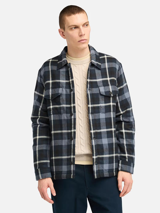 T.B.L 元单 法兰绒格子衬衫外套 WT978 商品图1