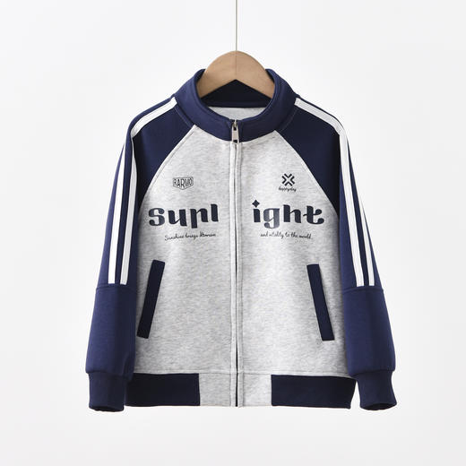 【MUBENMI木本木米2601撞色拉条外套】春日校园风撞色设计，复古撞色棒球服版型❗️回头率100%立领+拉链设计，防风不闷汗，春日刮风天也不怕娃着凉🥶 商品图6