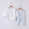 新生婴儿棉内衣套装0-3月宝宝偏襟系带和尚服儿童保暖内衣保暖款 商品缩略图3