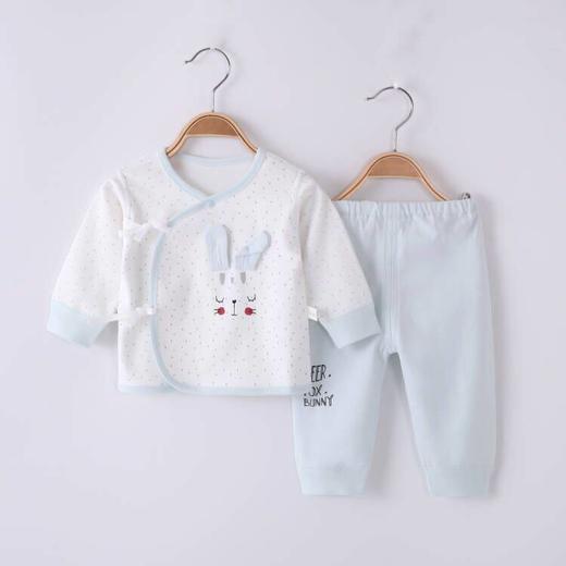 新生婴儿棉内衣套装0-3月宝宝偏襟系带和尚服儿童保暖内衣保暖款 商品图3