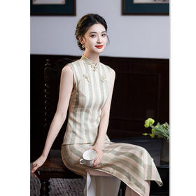 无袖旗袍2026春夏新款国潮风蚀骨气质高端复古改良旗袍SYK392605