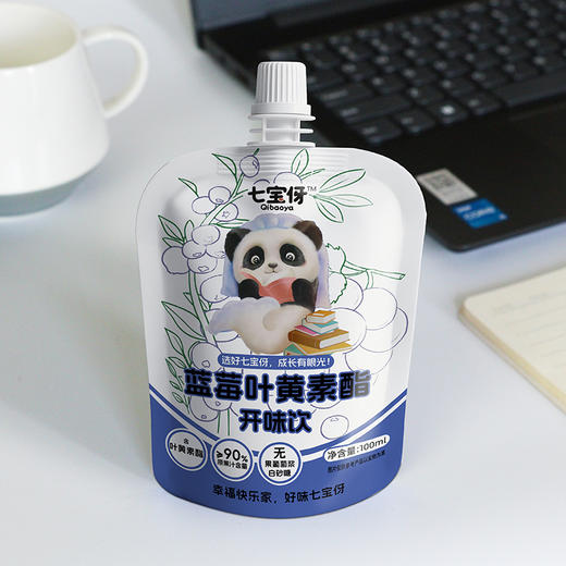 七宝伢 蓝莓叶黄素酯开味饮100ml*15袋 商品图3