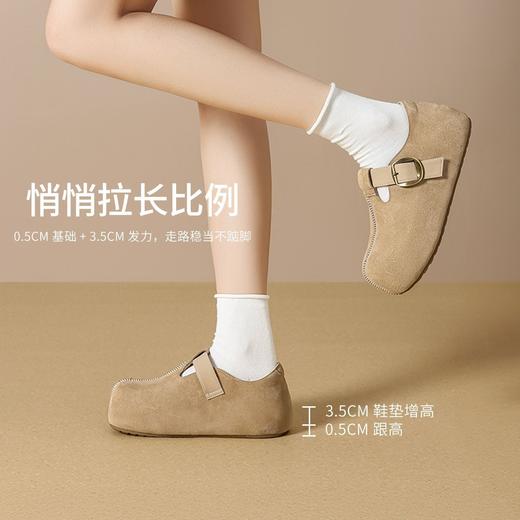 ZHR则则复古增高勃肯鞋女2026春秋季卡皮巴拉丑萌袋鼠鞋轻便休闲鞋 商品图2
