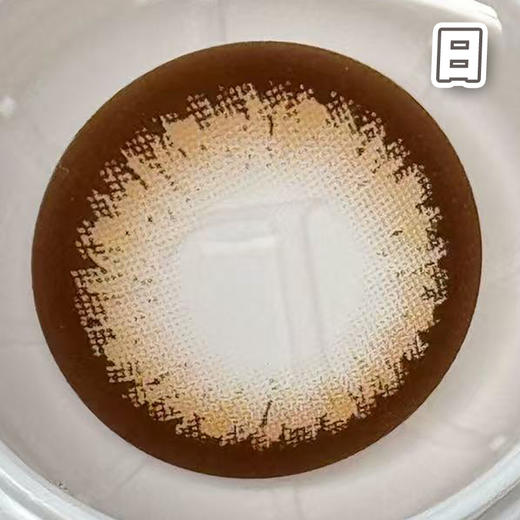 #超大蜜糖色 棕色 14.5mm超大染色直径【6片装】日抛 商品图1