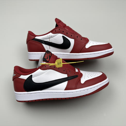春季特惠💰430 公司级 # Travis Scott x Air Jordan 1 AJ1乔1低帮倒钩 商品图7