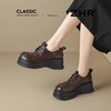 ZHR则则时尚复古厚底增高英伦单鞋2026新款一脚蹬气质通勤小皮鞋 商品缩略图9
