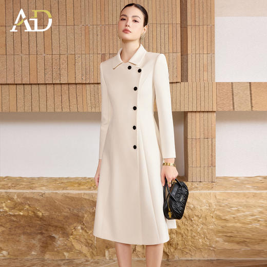 AD高端精致双排扣连衣裙女春季2026新款高级感出席重要场合的裙子 商品图1