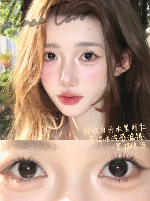 Ginomii半年抛 黑猫眼泪/轻吻柚子 14.2mm 黑/棕 心机款 商品图0