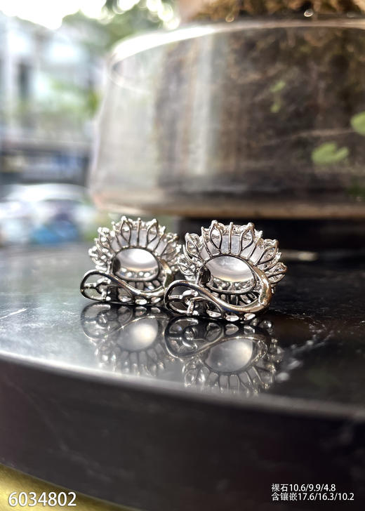 6034802，蛋面耳钉。具体价格微信咨询 商品图5