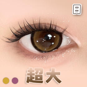#月光系列 棕/巧 14.5mm超大染色直径【6片装】日抛