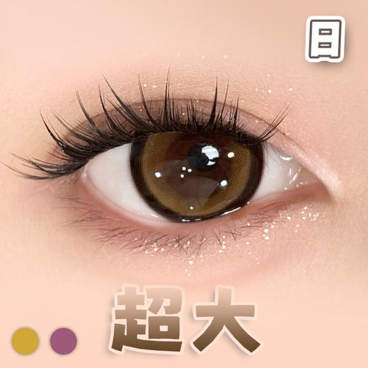 #月光系列 棕/巧 14.5mm超大染色直径【6片装】日抛 商品图0