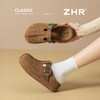 ZHR则则卡皮巴拉风勃肯鞋女2026春秋季复古轻便面包鞋增高包头拖鞋 商品缩略图5