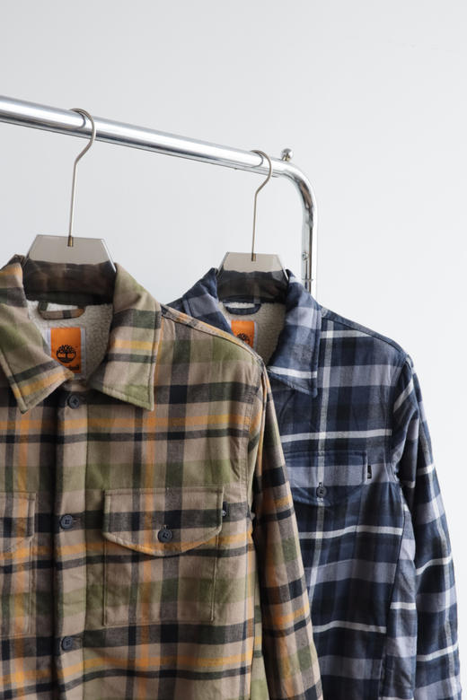 T.B.L 元单 法兰绒格子衬衫外套 WT978 商品图3