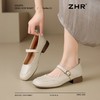 ZHR玛丽珍鞋女2025新款法式圆头浅口单鞋女时尚百搭平底ins小皮鞋 商品缩略图6