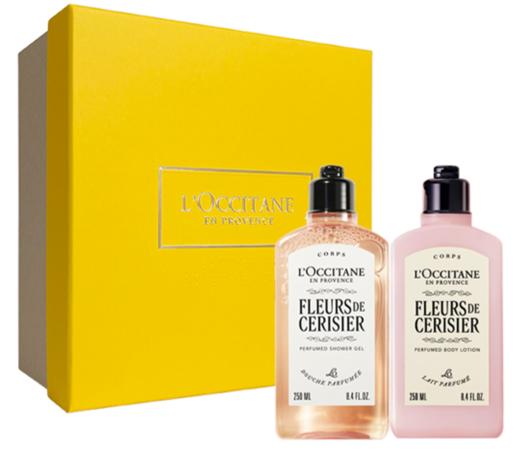 欧舒丹 甜蜜樱花沐浴润肤套装礼盒（樱花身体乳250ml+樱花沐浴露250ml） 商品图0