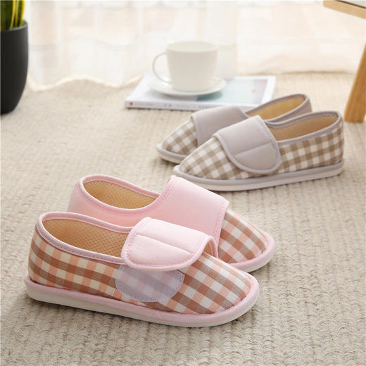 魔术贴月子鞋女产后春秋包跟产后软底孕妇鞋室内45月份夏薄款批发 商品图0