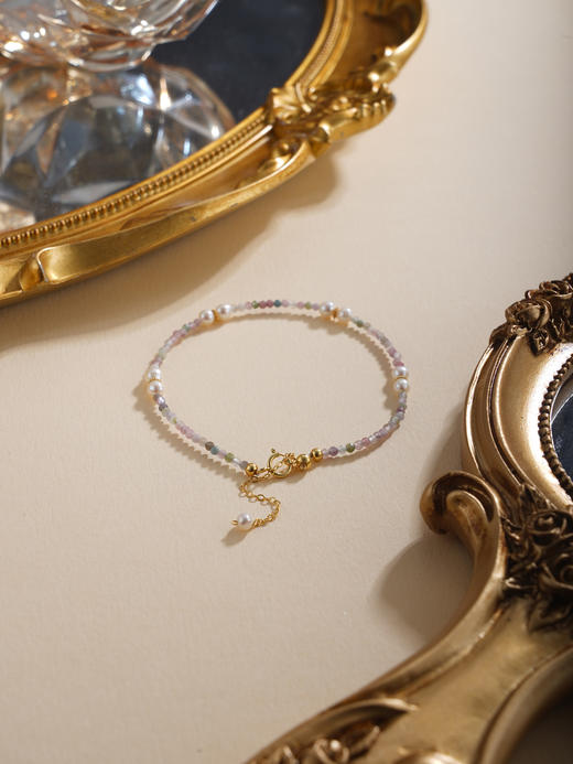 子佩集【汐光微语】银S925珍珠惜王妃手链【SGB0310006】镀金彩珠2602 商品图4