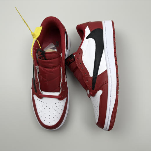 春季特惠💰430 公司级 # Travis Scott x Air Jordan 1 AJ1乔1低帮倒钩 商品图5