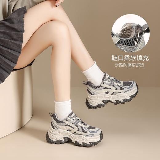 ZHR则则厚底7cm超轻老爹鞋女2026春秋季小个子增高休闲鞋透气运动鞋 商品图6