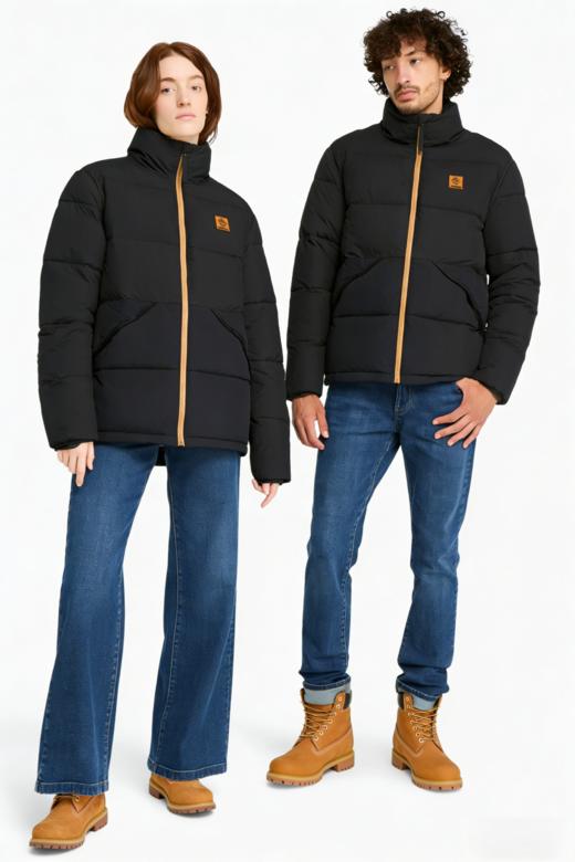 T.B.L 元单 防泼水宽松立领棉服外套 WT979 商品图0