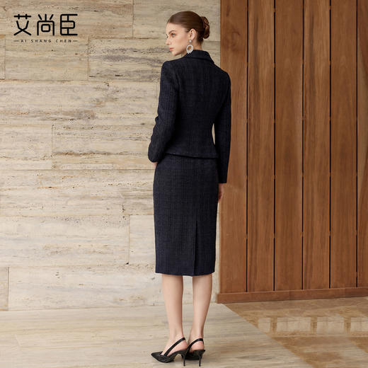 艾尚臣羊毛时尚套装女春季高级感通勤商务职业装气质西装两件套 商品图4