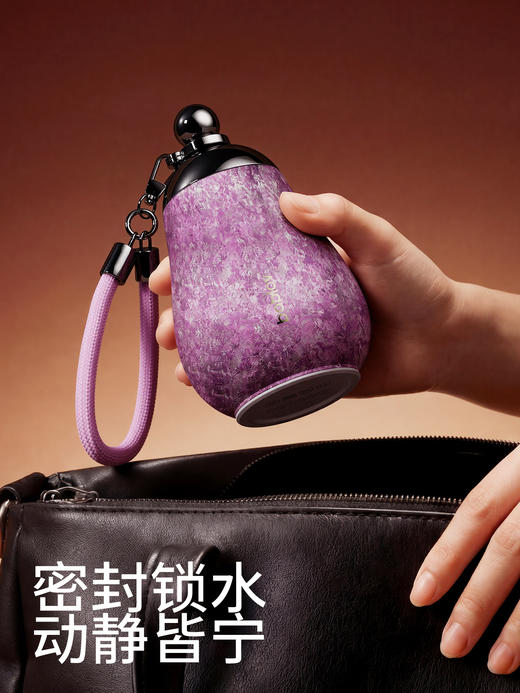 bablov永不分梨纯钛保温杯女高颜值吸管杯小巧便携水杯子新年生日礼物钛杯 商品图2