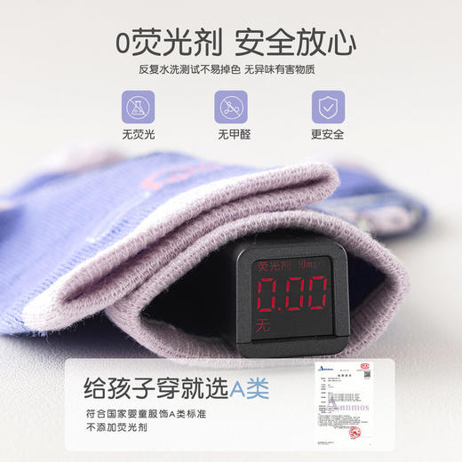 【5双装】新款儿童袜子春季卡通中筒袜可爱女童男童棉袜透气春秋A类宝宝袜 商品图4