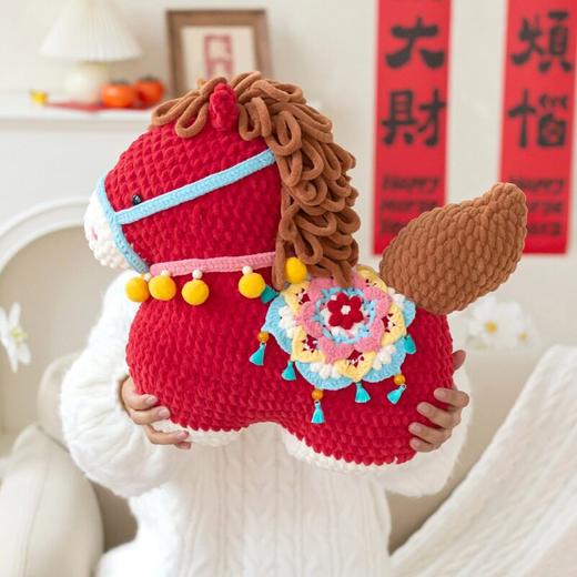 苏苏姐家福马抱枕手工diy编织钩针胖胖云毛线团自制抱枕材料包 商品图1