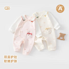 婴儿连体衣春秋款A类纯棉蝴蝶衣 newborn宝宝满月服长袖爬服柔软