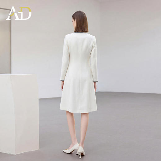 AD小香风连衣裙女春2026新款高级感今年流行爆款高知得体白色裙子 商品图4