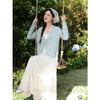 鹿向南「永恒灿烂」杏白色蕾丝长款半身裙女早春显瘦a字半身长裙 商品缩略图4