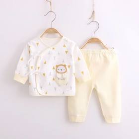 新生婴儿棉内衣套装0-3月宝宝偏襟系带和尚服儿童保暖内衣保暖款