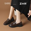 ZHR则则复古中口单鞋时尚粗跟乐福鞋2026新款百搭小皮鞋洋气女鞋 商品缩略图8