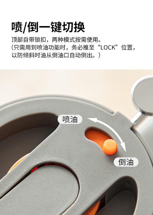 睿谷 多功能 喷油壶 喷/倒两用 商品图4