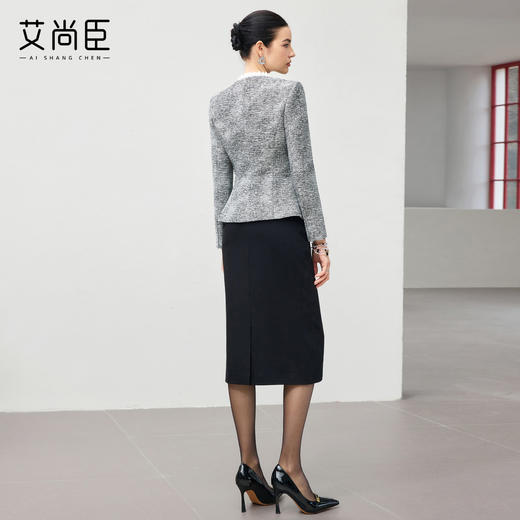艾尚臣轻奢小香风西装套装女春季2026新款通勤优雅长袖西服两件套 商品图4