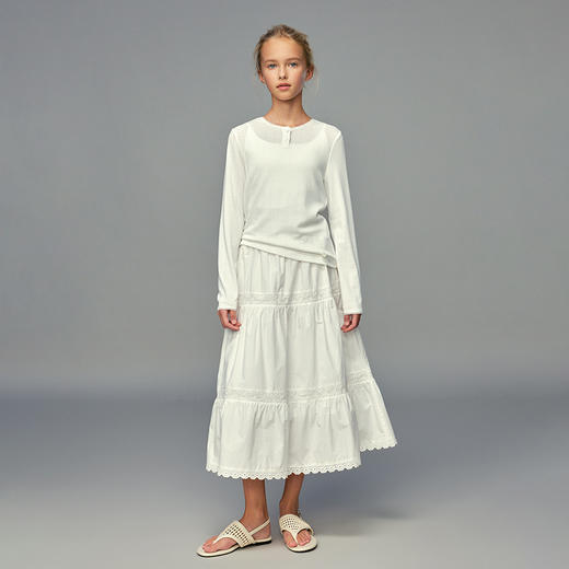 💕春3童装经典圆领弹力修身针织打底衫 商品图2