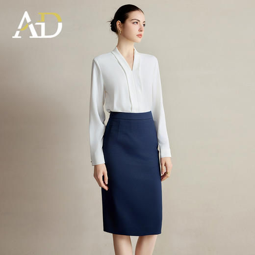 AD白色衬衫半裙套装女春2026新款高级感职业装淡人高知穿搭一整套 商品图2