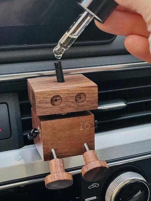 香邦｜可爱小木头人｜实木车载香薰｜天然植物香｜木与精油与爱车 商品图1